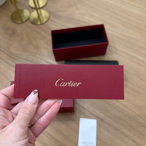 Cartier Women\'s Red Patterned Sunglasses